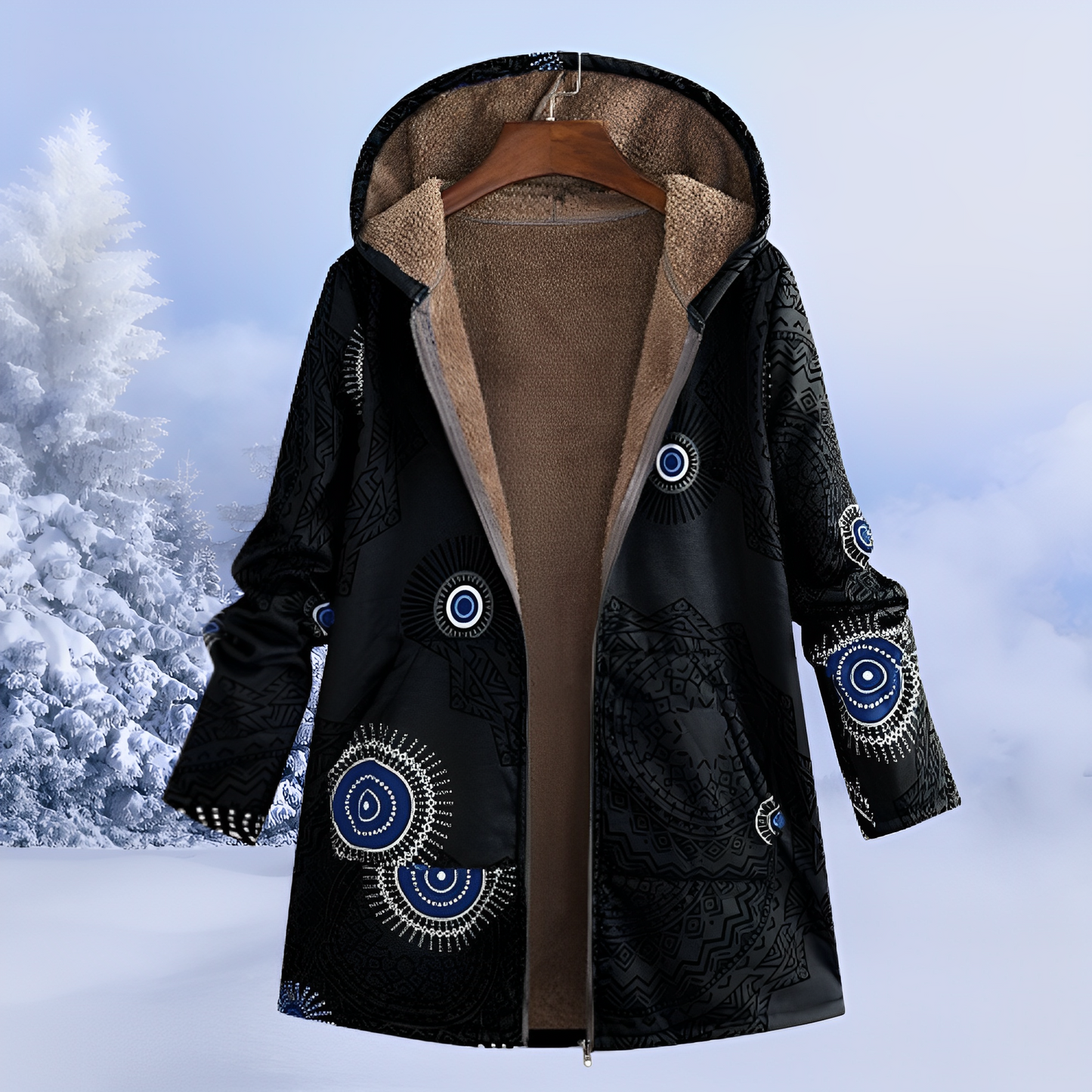 FluffCoat – Chaqueta de Invierno con Estampado