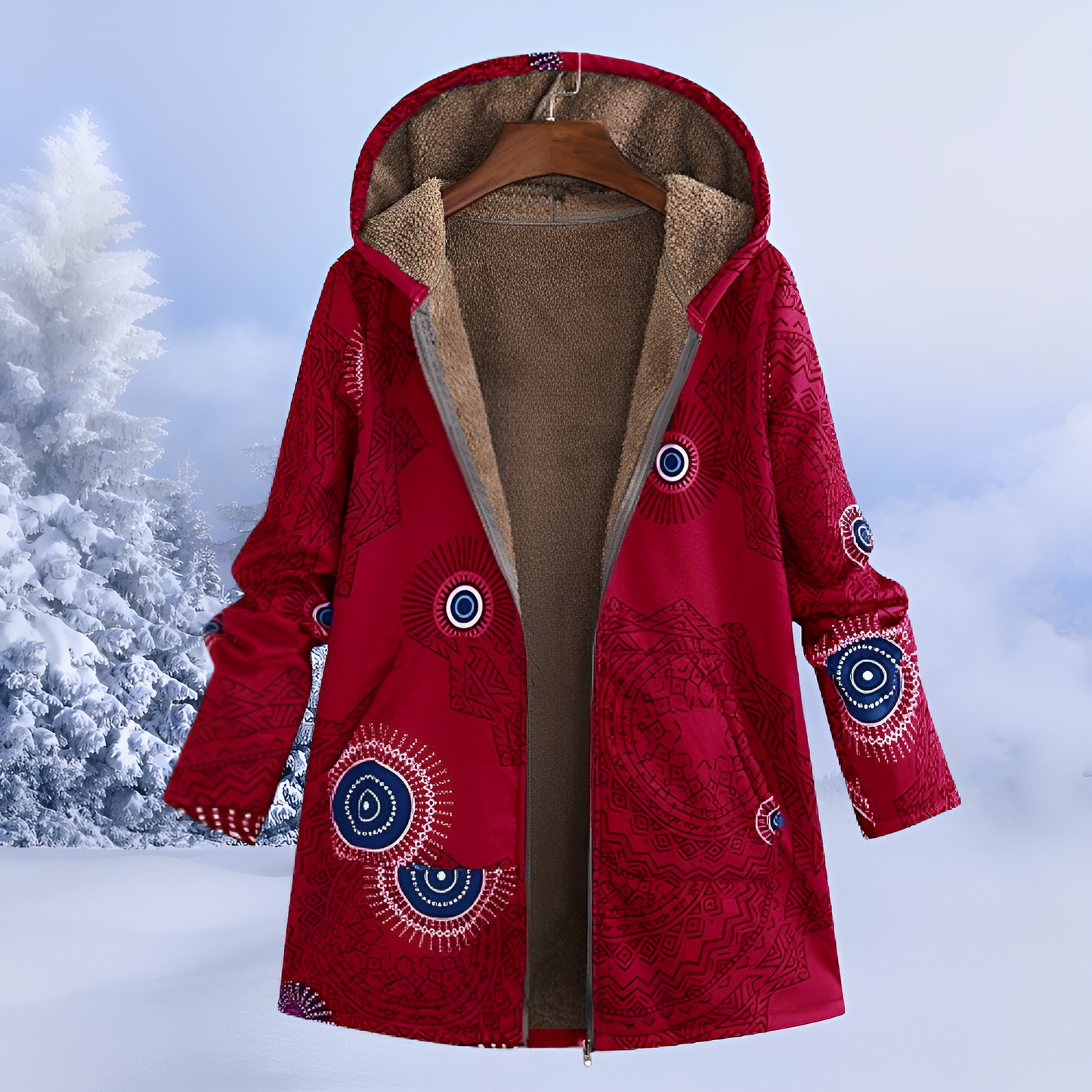 FluffCoat – Chaqueta de Invierno con Estampado