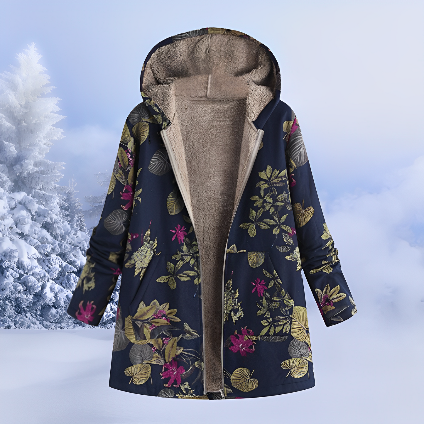 FluffCoat – Chaqueta de Invierno con Estampado