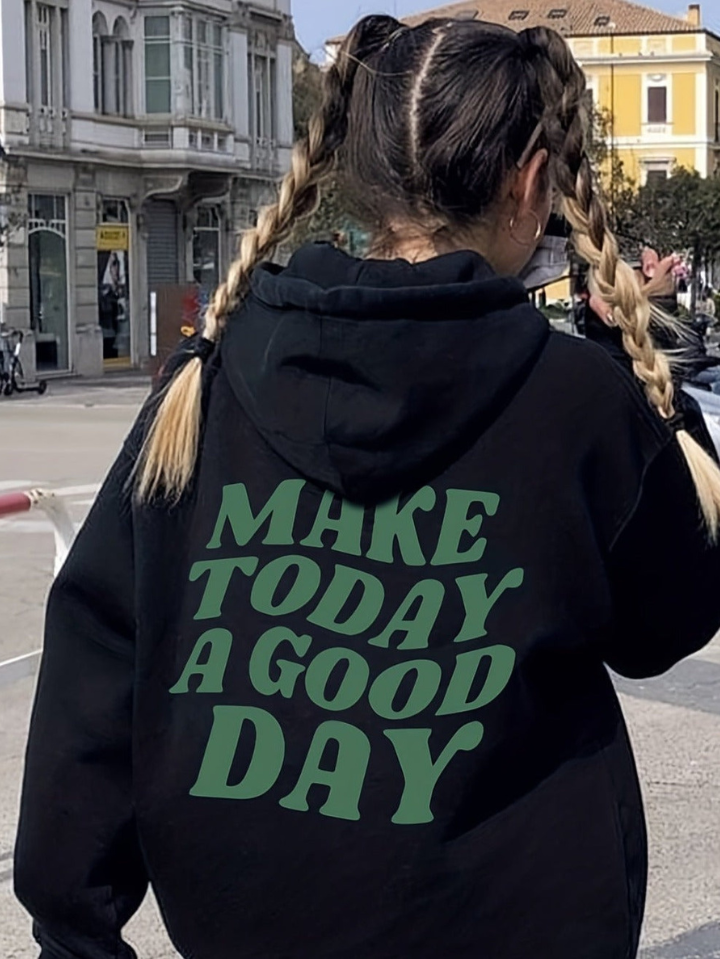 Good Day! – Sudadera con Capucha Declaración Algodón