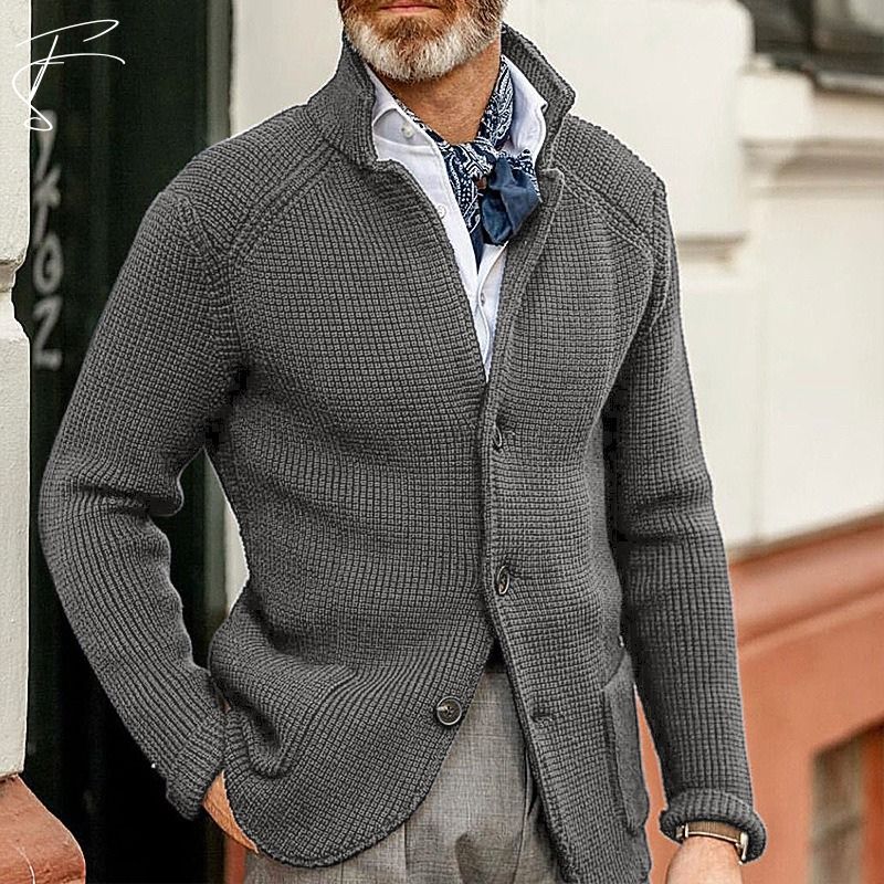 George – Cardigan Hombre Estilo Clásico