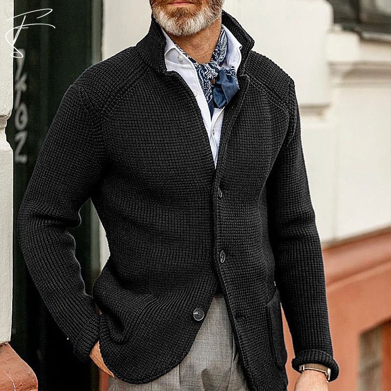 George – Cardigan Hombre Estilo Clásico