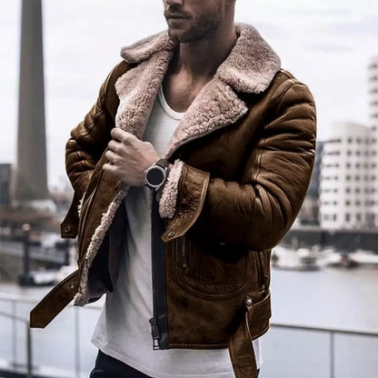 Dominic – Chaqueta de Cuero para el Invierno de Hombres