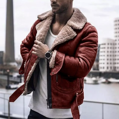 Dominic – Chaqueta de Cuero para el Invierno de Hombres