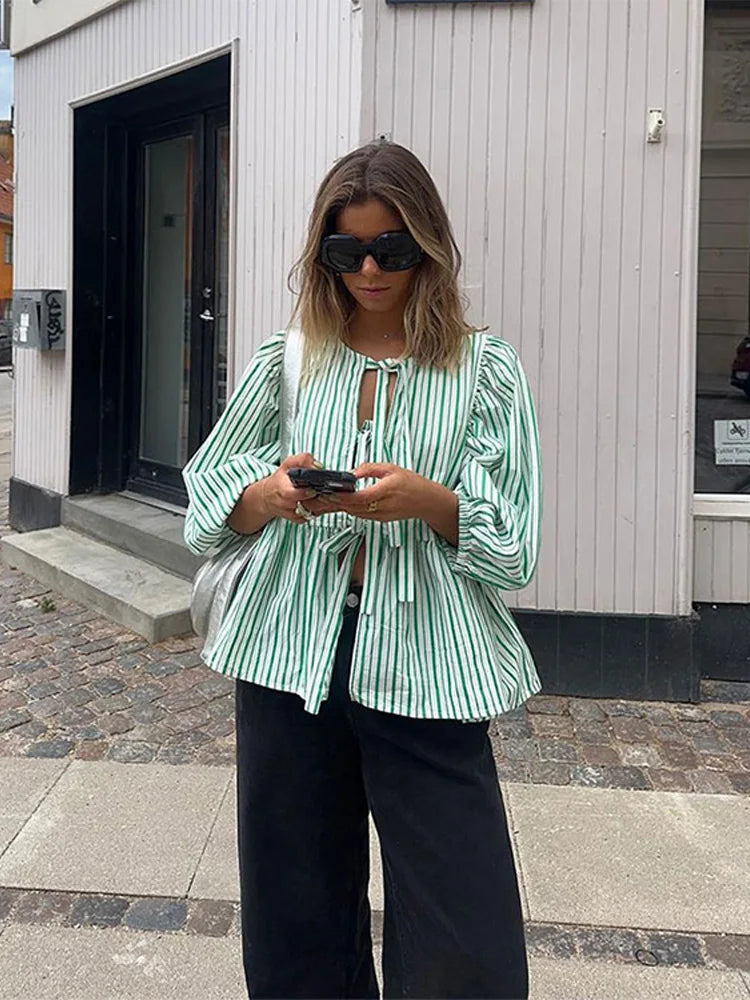 Marta – Blusa a Rayas