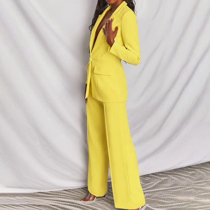 Celeste – Elegante Blazer y Conjunto de Pantalones