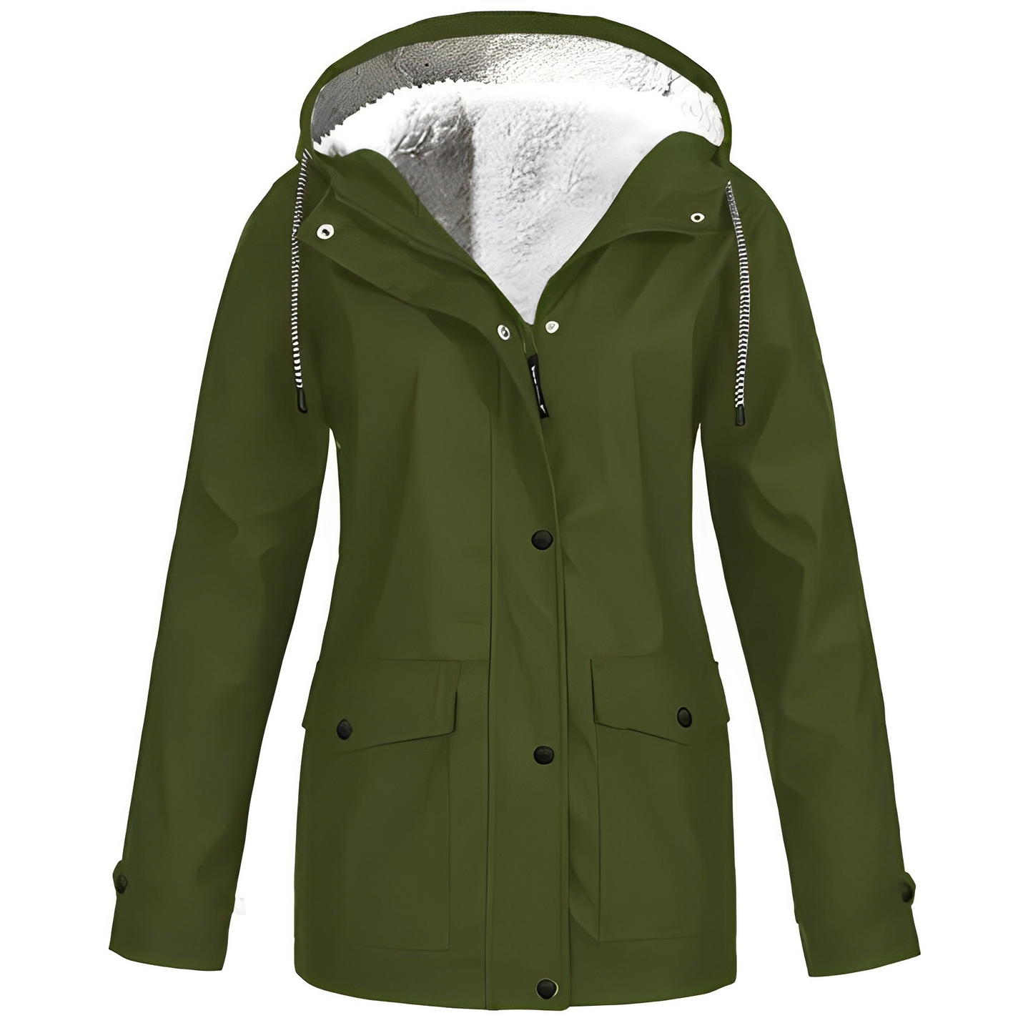 Sherlyn - Chaqueta con capucha y forro polar para exteriores para mujeres