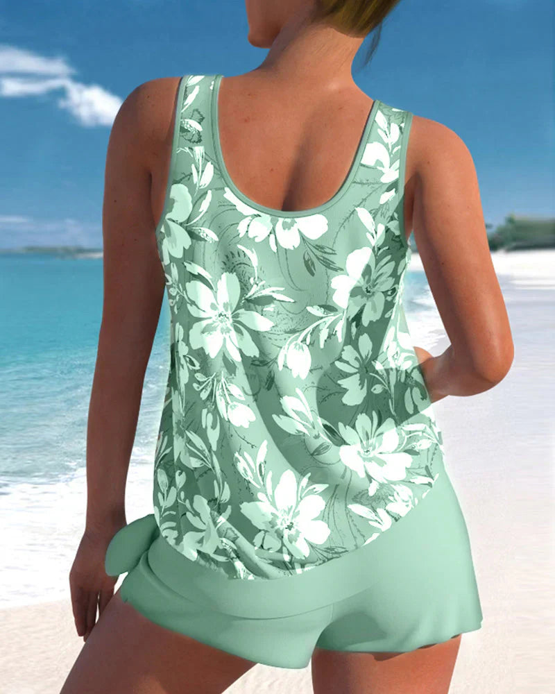 Mira – Conjunto de Tankini de Dos Piezas para el Verano