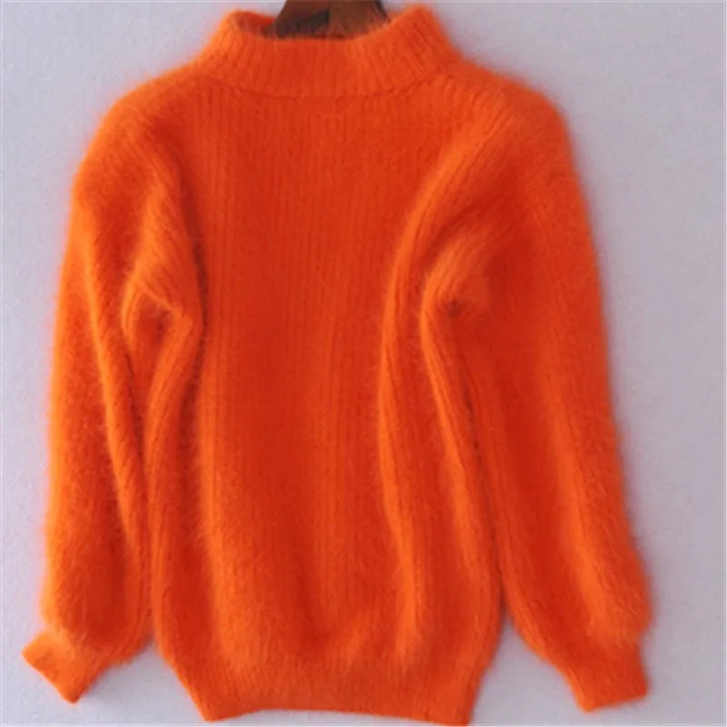 Brenda – Suéter clásico estilo angora