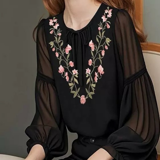 Blusa Negra Transparente