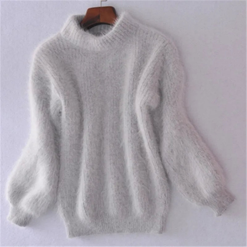 Brenda – Suéter clásico estilo angora