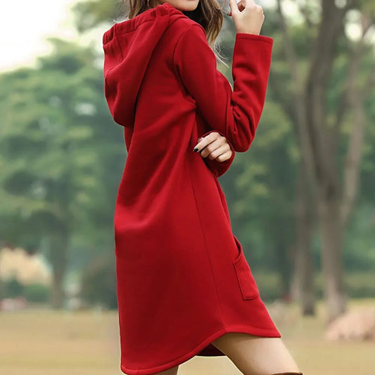 Juris – Vestido Sudadera Largo con Capucha