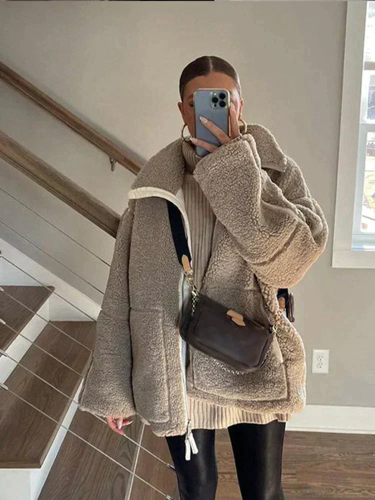Daria – Abrigo Teddy Oversize