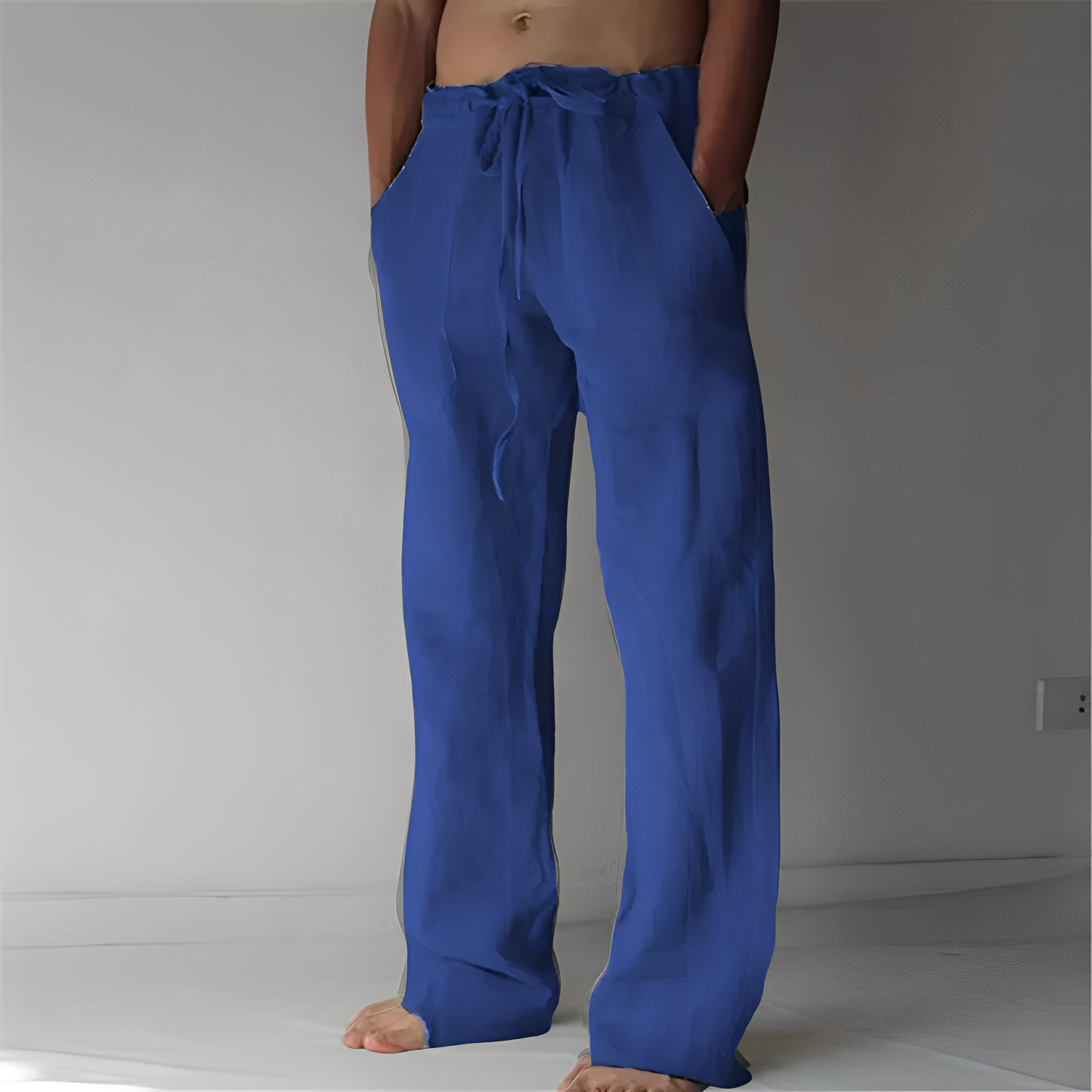 Arthur – Pantalones Amplios de Lino para Hombres