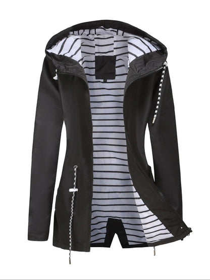 Nathalie – Chaqueta Larga a Prueba de Agua