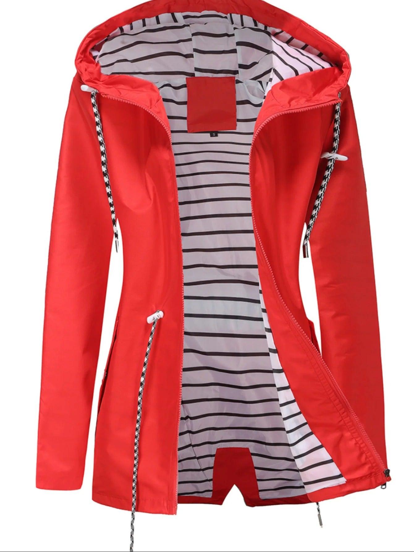 Nathalie – Chaqueta Larga a Prueba de Agua