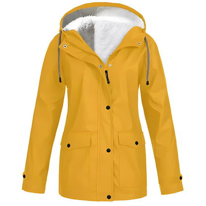 Sherlyn - Chaqueta con capucha y forro polar para exteriores para mujeres