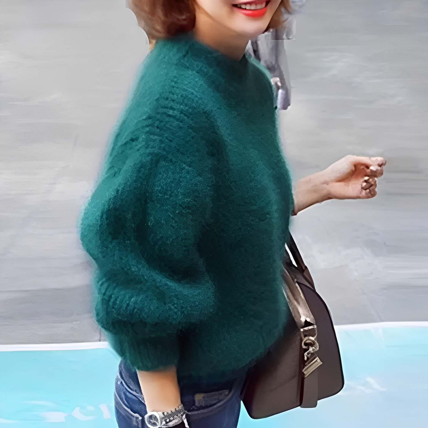 Brenda – Suéter clásico estilo angora