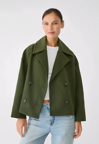 Claire – Elegante Chaqueta Corta con Doble Botonadura