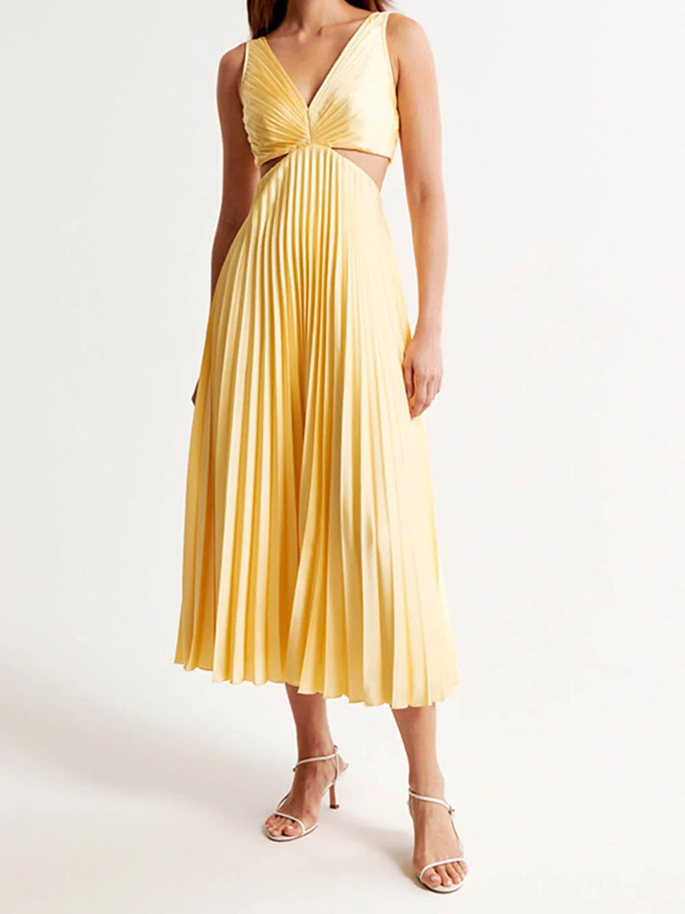 Noemi – Elegante Vestido de Noche Plisado para Mujeres