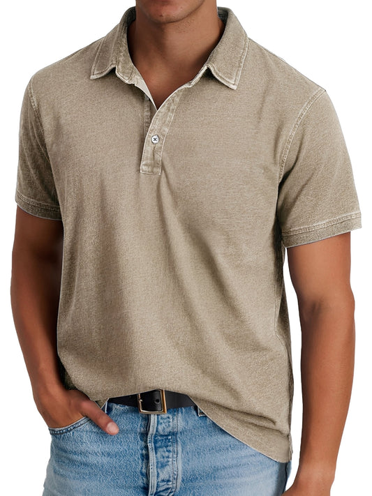 Darrell - Polo moderno holgado para hombres