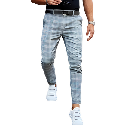 Deacon - Pantalones ceñidos con cuadros para hombres