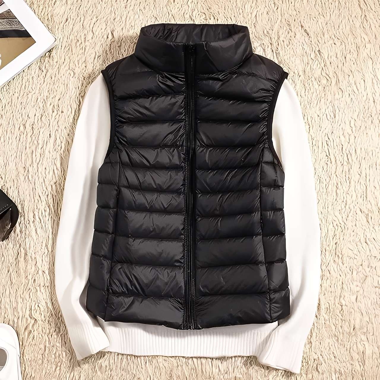 Sophie – Chaleco de Plumas Muy Ligero