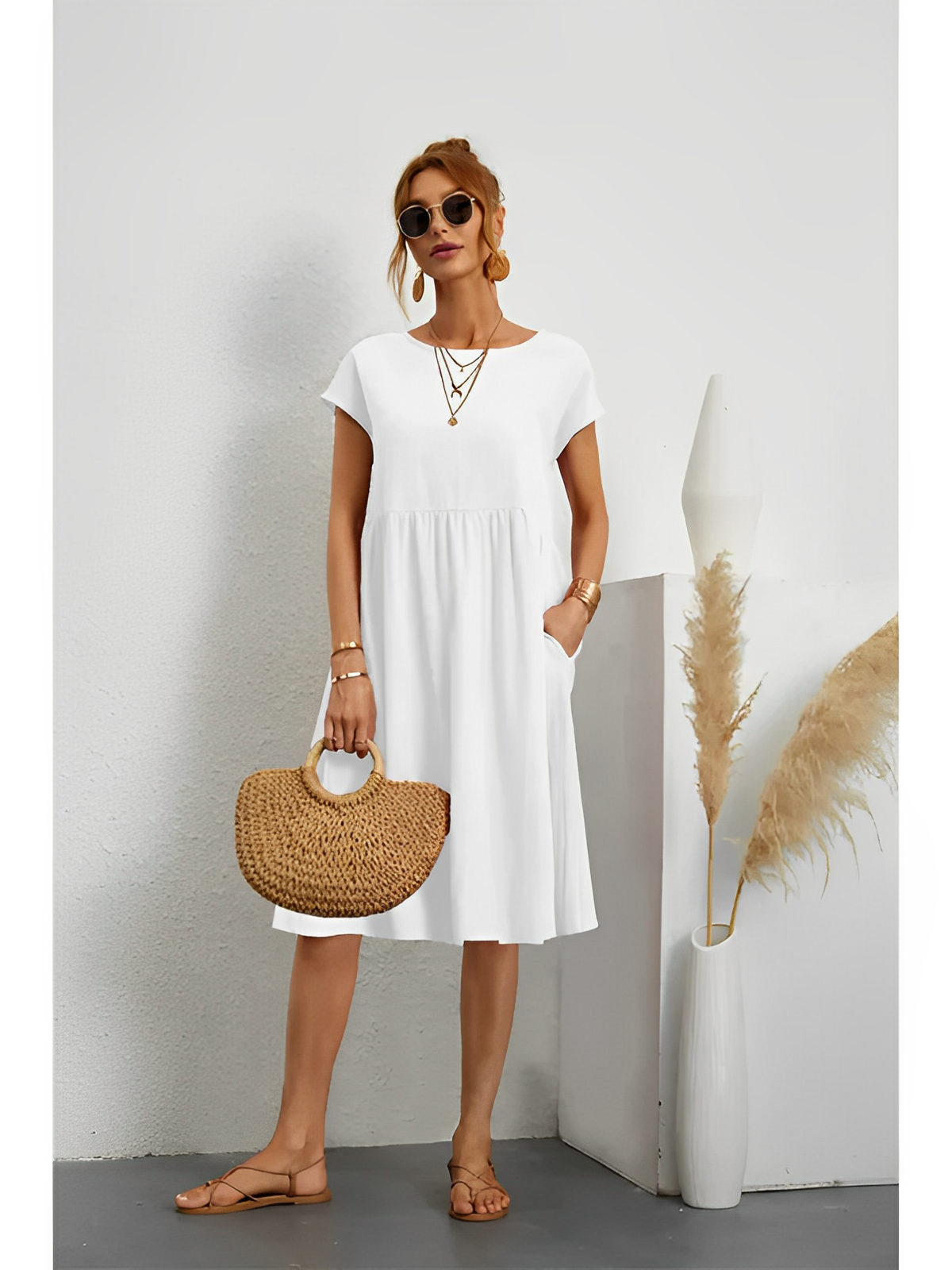 Amira – Elegante Vestido de Verano con Mangas