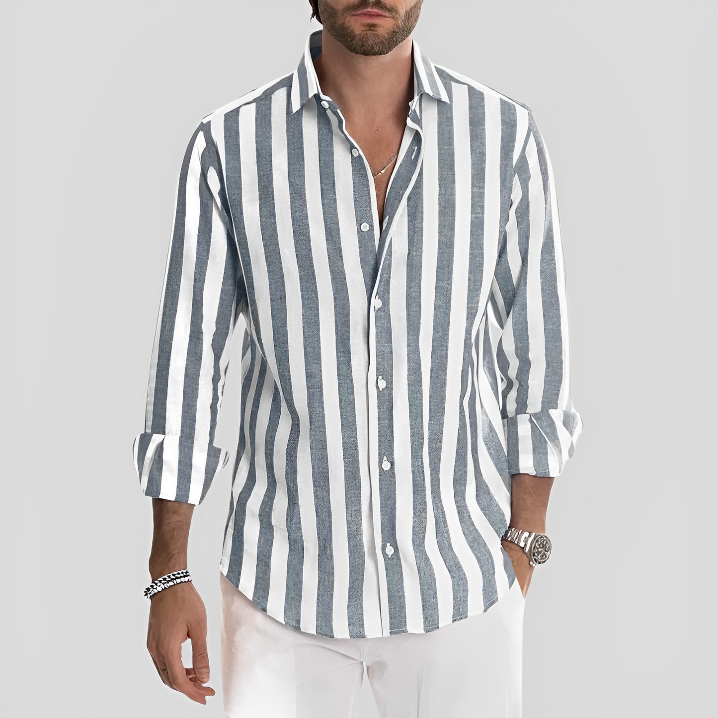 Emil – Camisa Rayada para Hombre