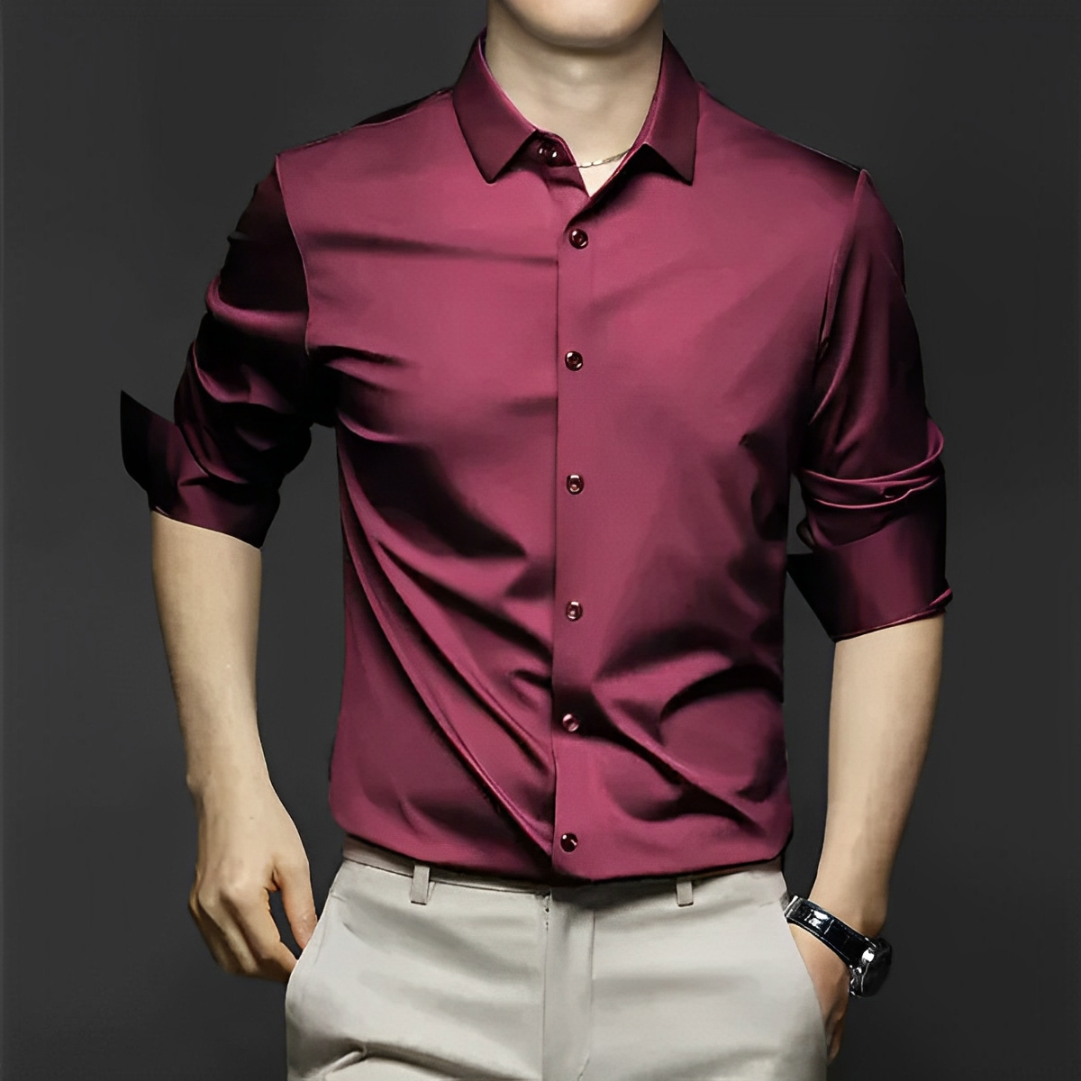 Ryan – Camisa sin arrugas con estilo para hombres