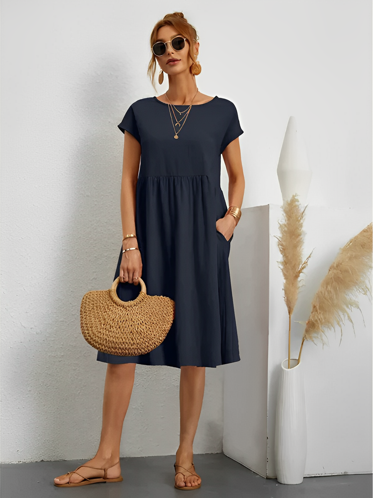 Amira – Elegante Vestido de Verano con Mangas