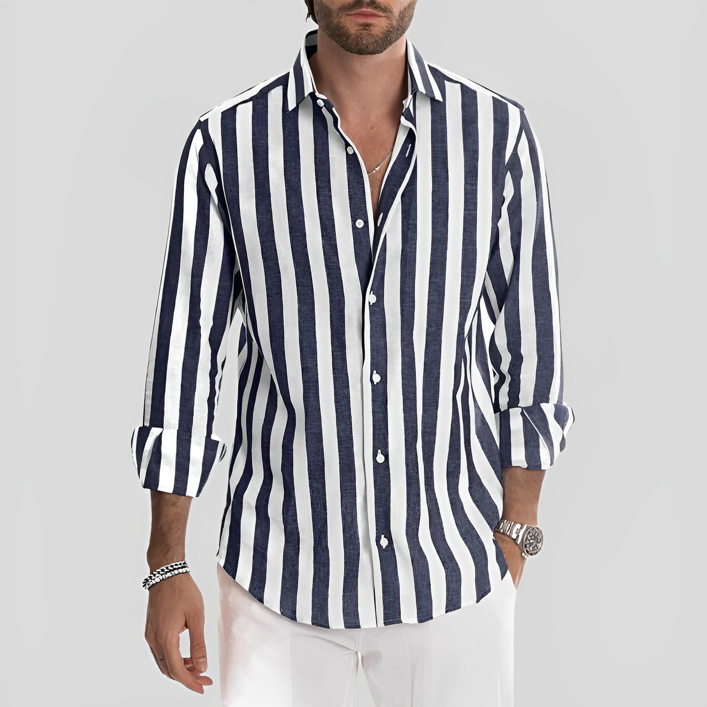 Emil – Camisa Rayada para Hombre