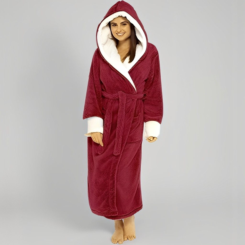 Aleta - Bata larga cómoda para mujeres