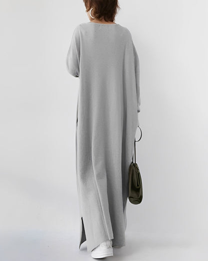 Eliana – Vestido Largo de Manga Larga