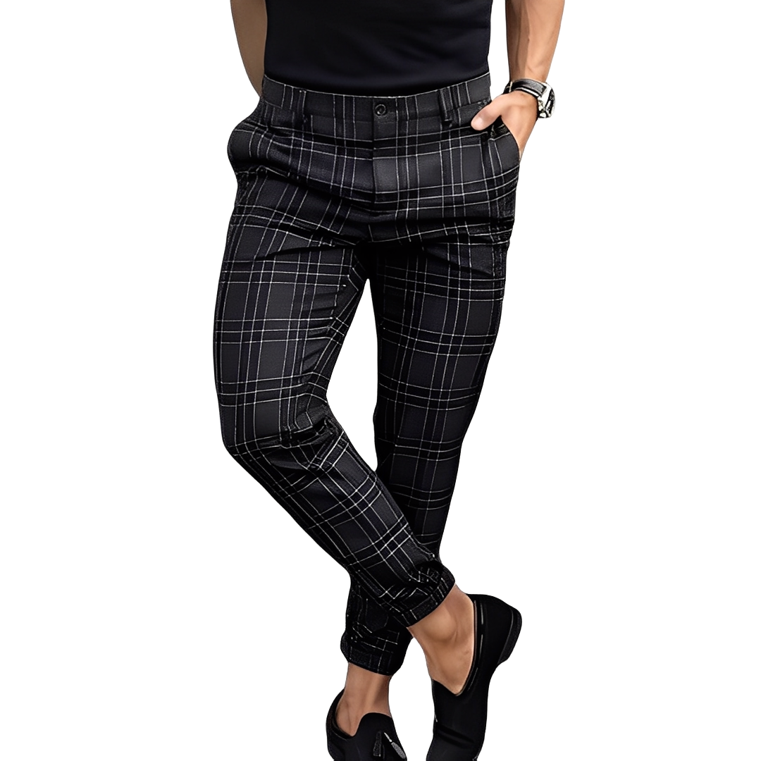 Deacon - Pantalones ceñidos con cuadros para hombres