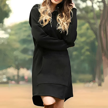 Lorraine - Vestido largo con capucha para mujeres, estilo relajado