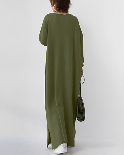 Eliana – Vestido Largo de Manga Larga