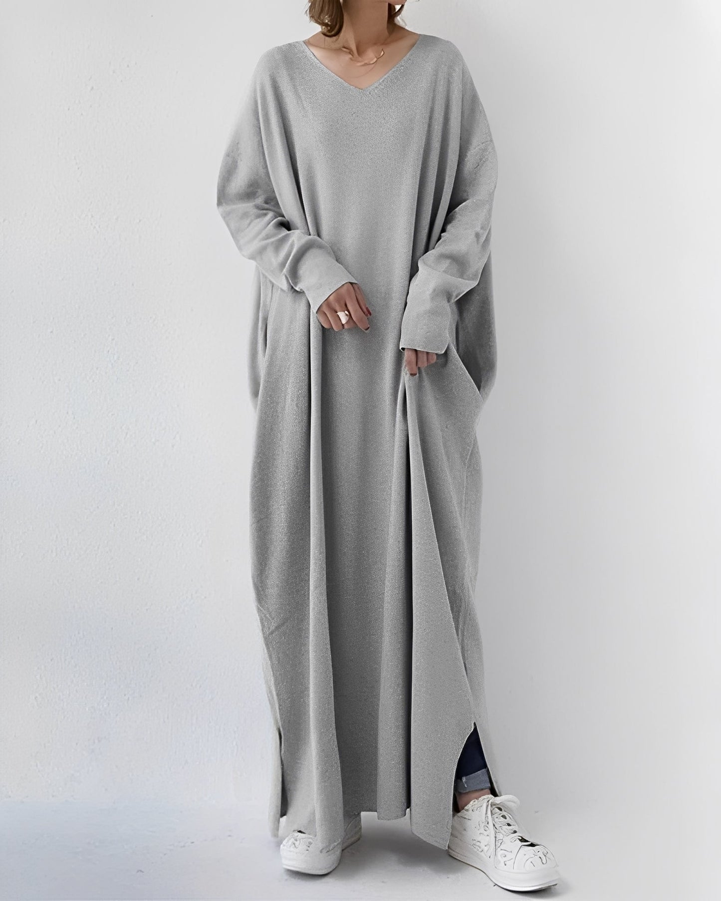 Eliana – Vestido Largo de Manga Larga