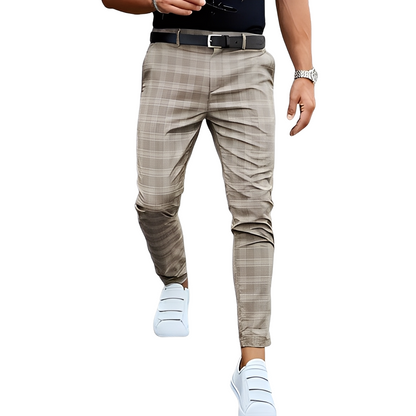 Deacon - Pantalones ceñidos con cuadros para hombres