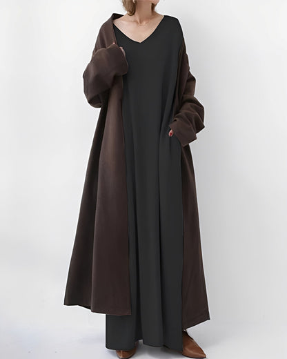 Eliana – Vestido Largo de Manga Larga