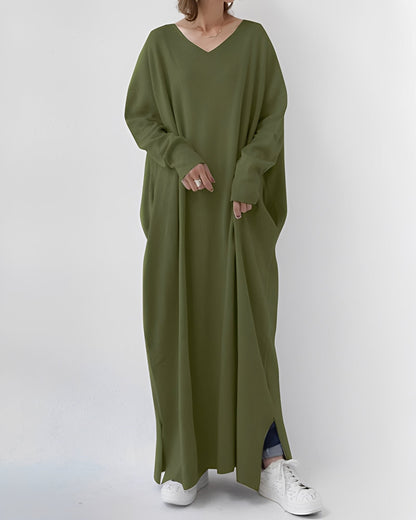 Eliana – Vestido Largo de Manga Larga