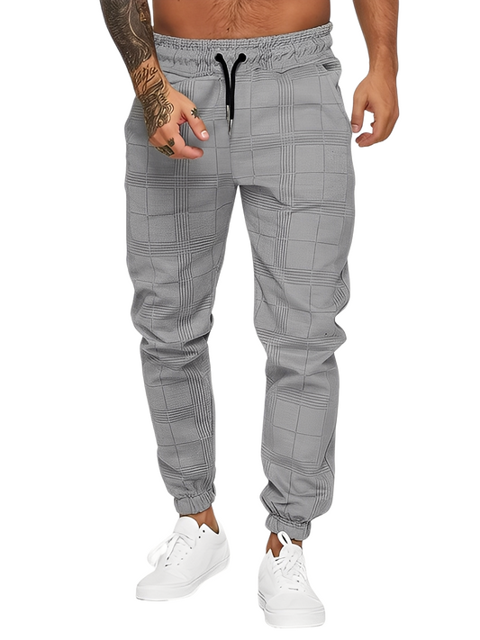 Colbert - Pantalón de cuadros para hombres, confortable y amplio