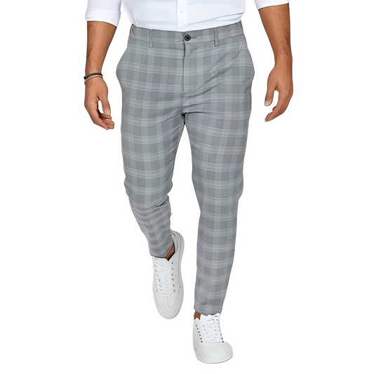 Deacon - Pantalones ceñidos con cuadros para hombres