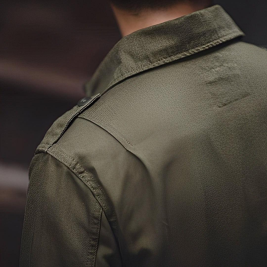 Arnold - Chaqueta clásica con lavado y bolsillos para hombres