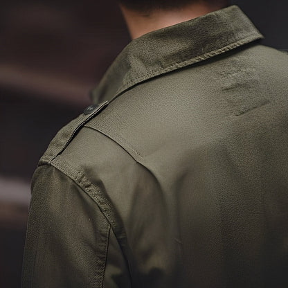 Arnold - Chaqueta clásica con lavado y bolsillos para hombres