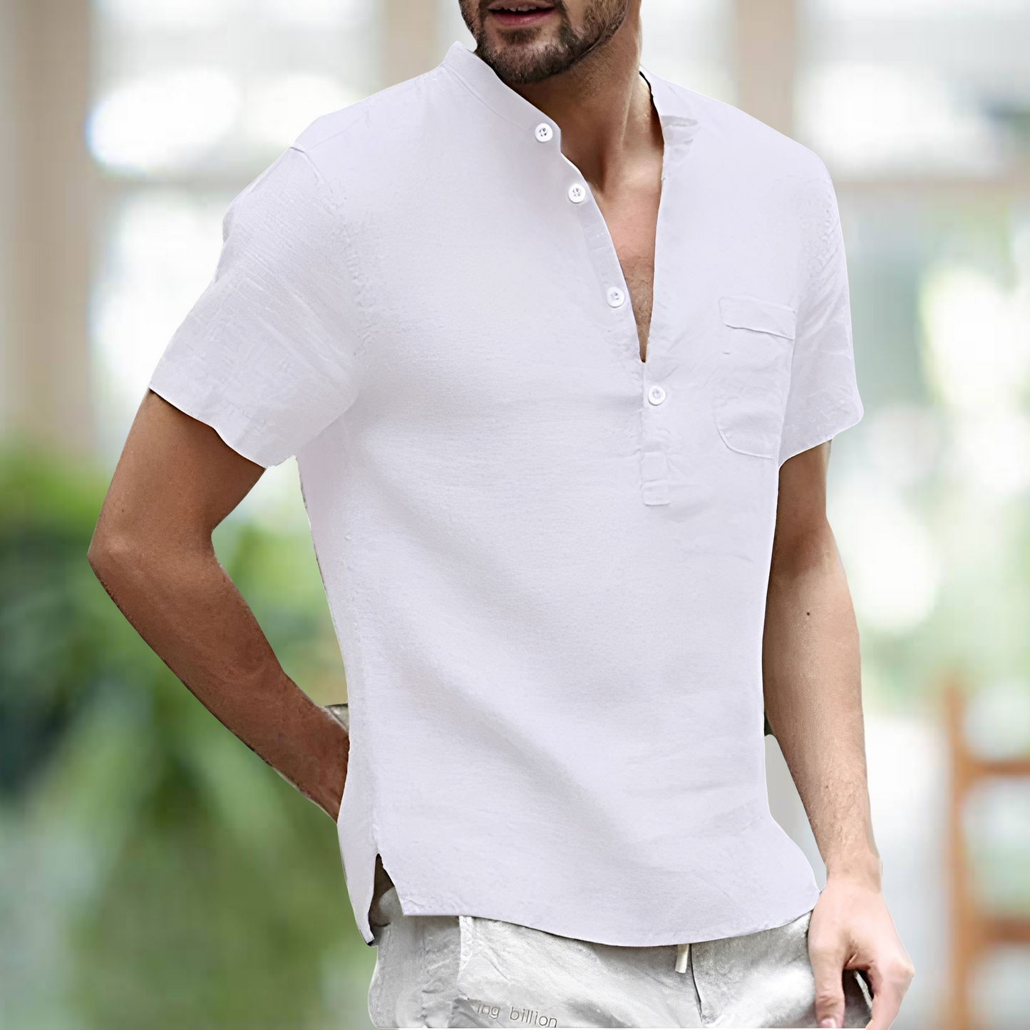 Korbin – Camisa de Lino Ligera para Hombres