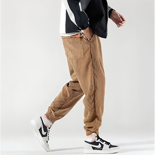 Kodey - Pantalones anchos y casuales de pana para hombres