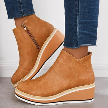 Sorrel - Botines de cuero con cierre para mujer