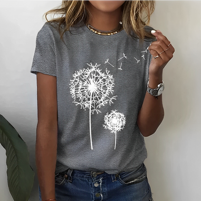 Lilly – Camiseta de Verano con Cuello Redondo