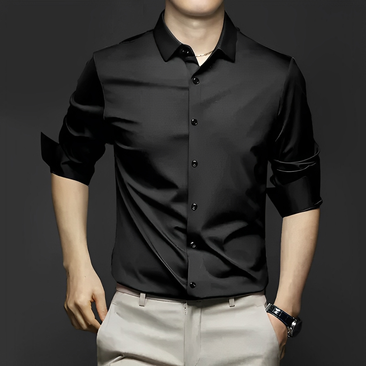 Ryan – Camisa sin arrugas con estilo para hombres
